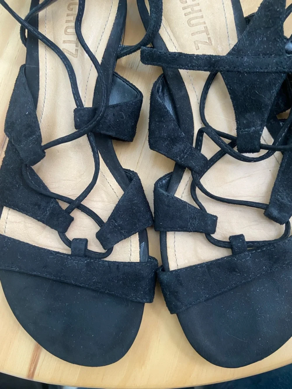 SCHUTZ Erlina Suede Sandals